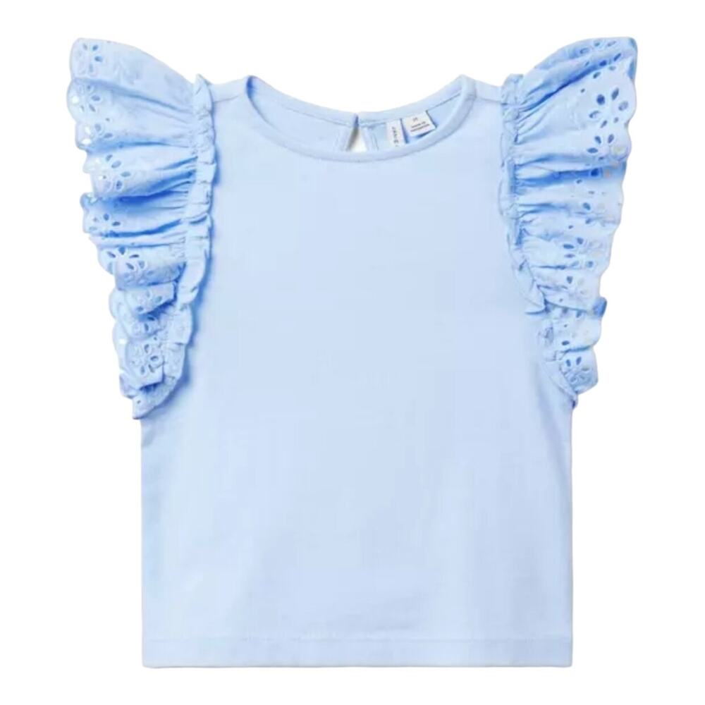 Janie and Jack NWT Blue Flutter Sleeve Top. Size 4